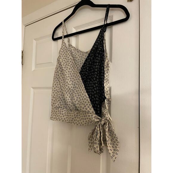 Two toned baby doll Y2K waist tied tank top size small - Picture 2 of 8